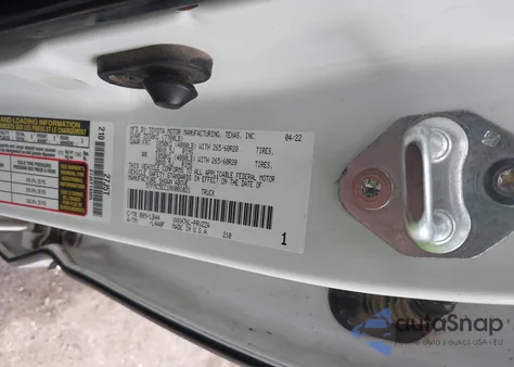2022 Toyota Tundra Hybrid 1794 Edition from USA, damaged, VIN 5TFMC5EC1NX001021